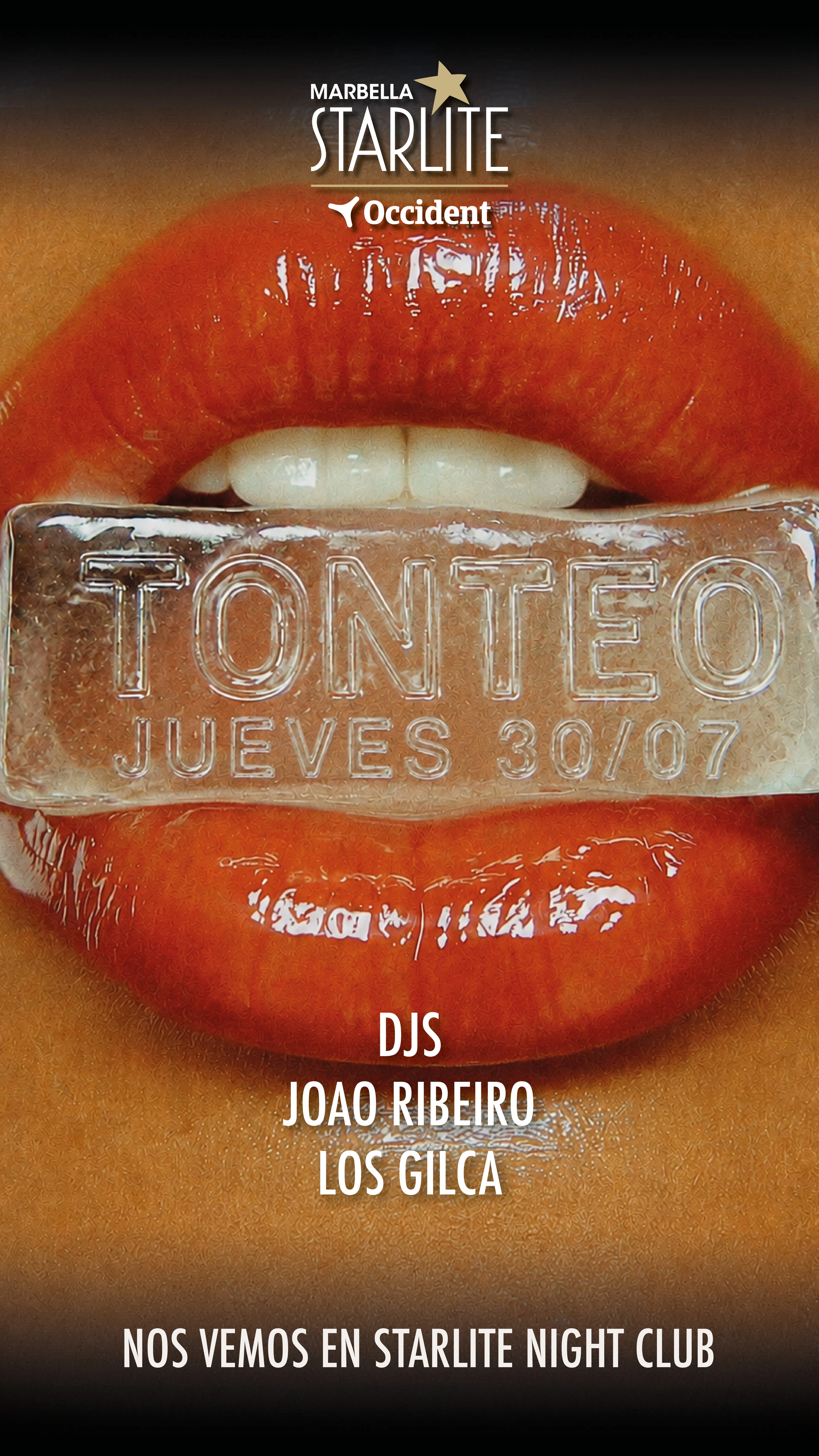 Flyer de Starlite Festival diseñado por Ginebra Studio