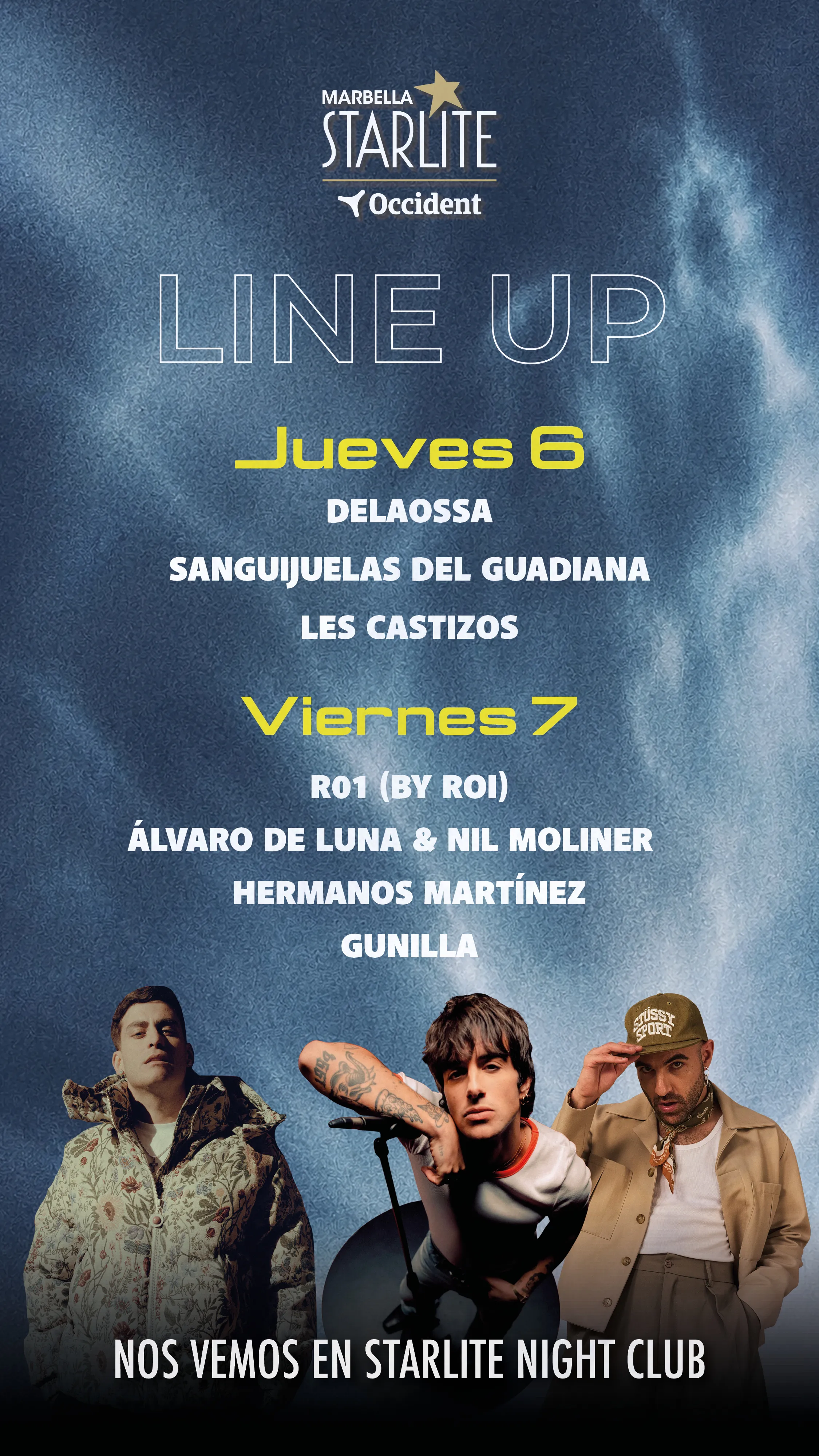 Flyer de Starlite Festival diseñado por Ginebra Studio